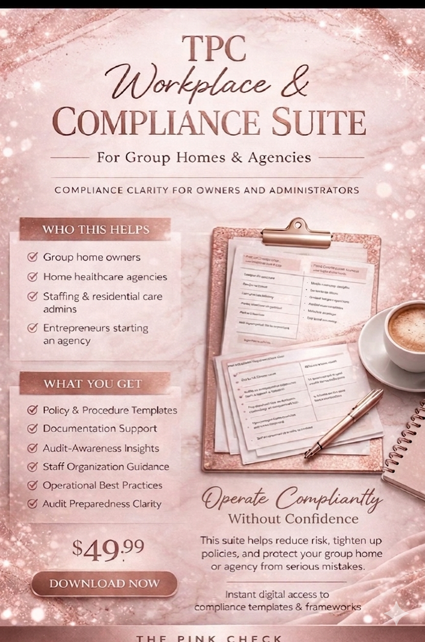 TPC Workforce & Compliance Suite – Start & Run a Compliant Group Home Business